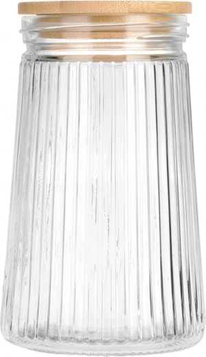 Vzduchotěsné bambusové víčko se silikonovým těsněním