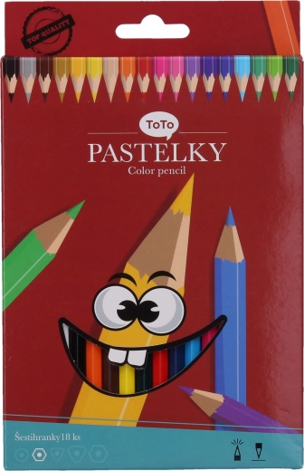 Pastelky Šestihranné 18 ks