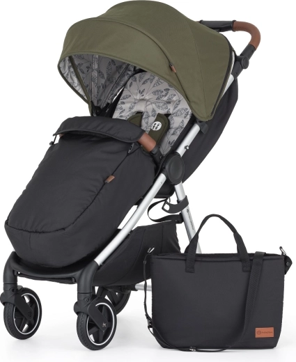 Petite&Mars sportovní kočárek Royal3 silver mature olive