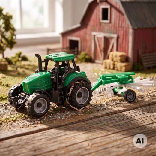 Woopie farmářský traktor s hráběmi