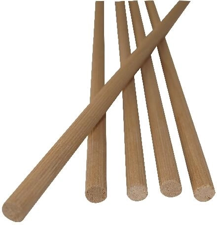 Vroubkovaná dřevěná hmoždinka 6 mm FSC (5 ks = 4 bm)