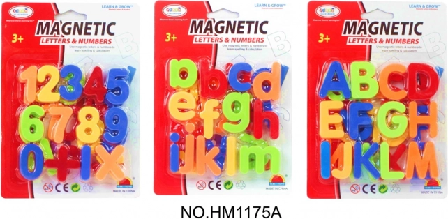 Magnetická písmenka a číslice