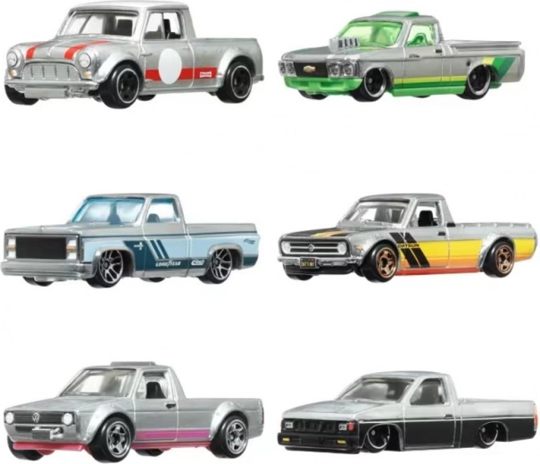 Mix klasických i moderních pickupů a aut