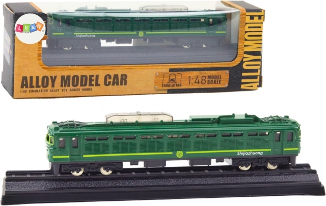 Kolekcionářský kovový vlakový model 1:48 zelený