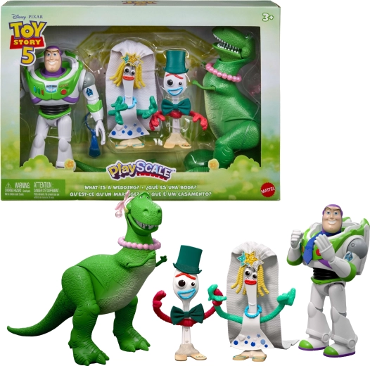 Mattel Disney Toy Story 5 PlayScale sada figurek svatba Forkyho a Karen Beverly