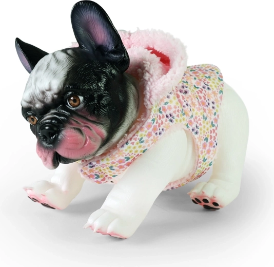 Francouzský buldoček v oblečku – vinylová figurka pejska 26 cm