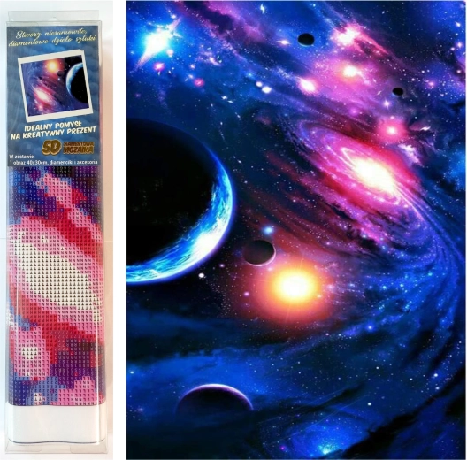 Norimpex diamantové malování vesmír 30 × 40 cm