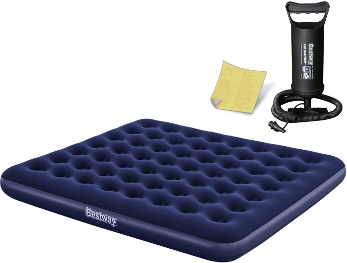 Nafukovací matrace 203 × 183 × 22 cm s pístovou pumpou BESTWAY