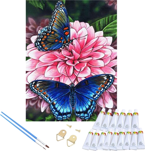 Obraz motýlů připravený k zavěšení