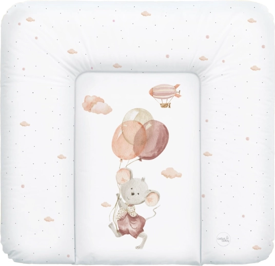 Ceba Baby měkká přebalovací podložka Basic Mouse 75 × 72 cm