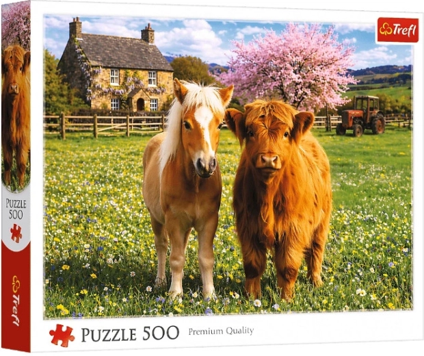 Puzzle Přátelé na farmě 500 dílků