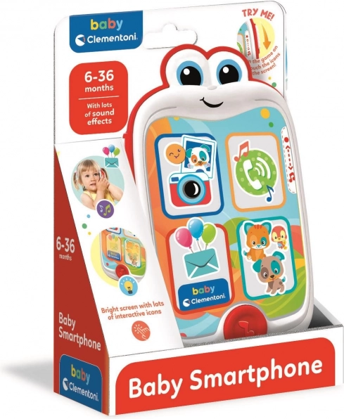 CLEMENTONI BABY interaktivní smartphone pro děti se zvuky