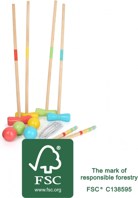 Small foot dřevěný kroket Active