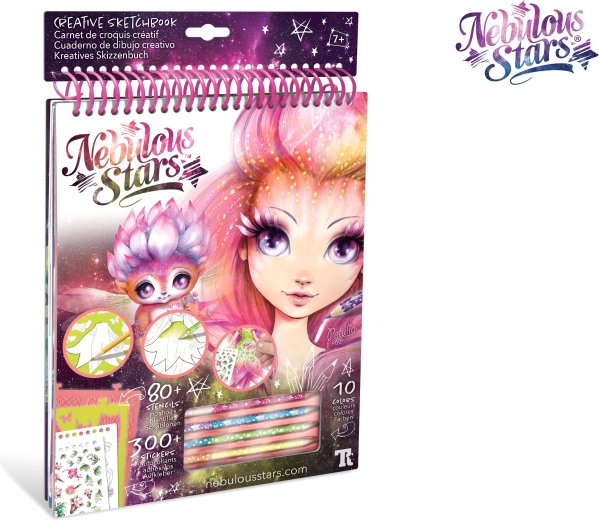 Nebulous Stars kreativní sketchbook Petulia