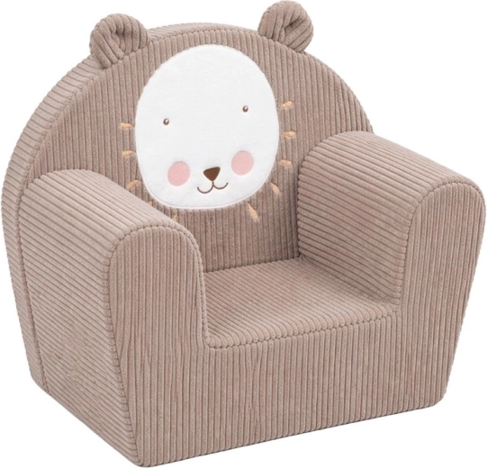 Dětské manšestrové křesílko New Baby Lev