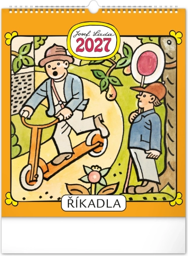 Notique nástěnný kalendář Josef Lada – říkadla 2027, 30 × 34 cm