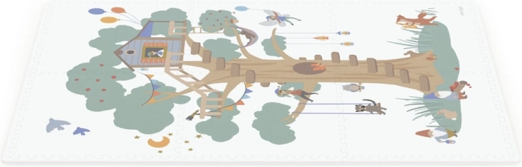 Velká plocha s motivem Treehouse a snadná údržba
