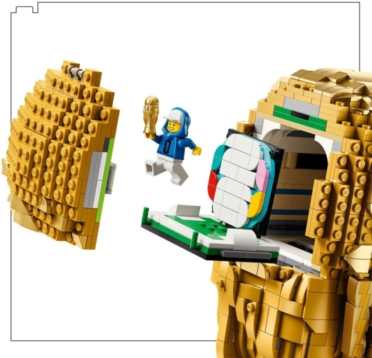 Otevírací horní část se skrytou scénou