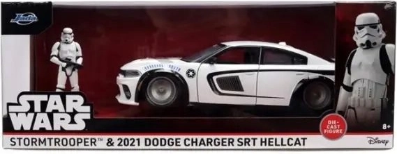 Jada Star Wars dodge charger r/t 1:24 s figurkou stormtroopera