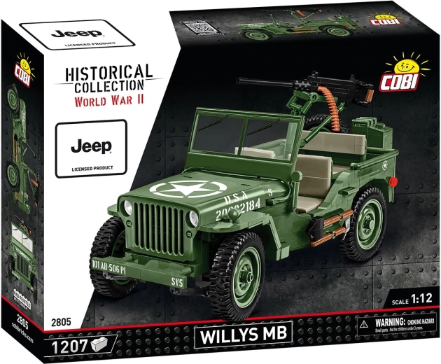 Cobi Jeep Willys MB 1:12 stavebnice 1207 dílků