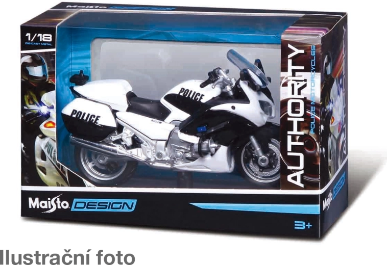 Maisto policejní motocykl Design Authority v měřítku 1:18 - 1 kus