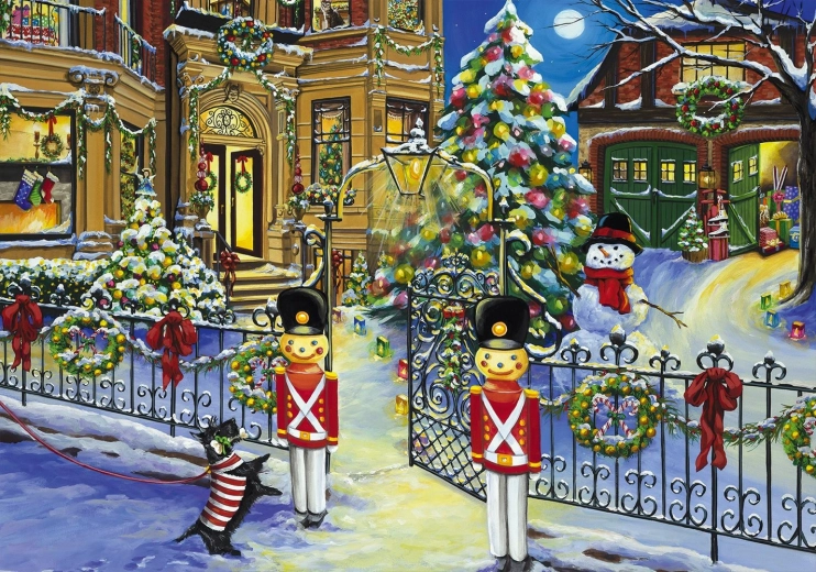 Puzzle Vánoční dům 1000 dílků BLUEBIRD