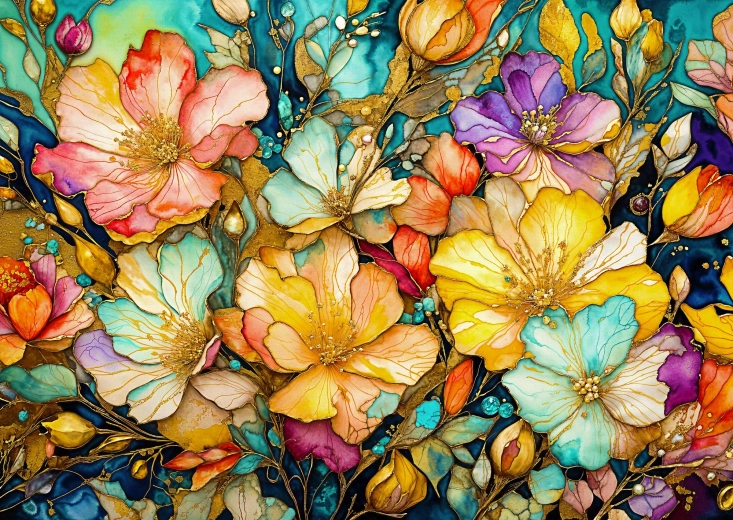 Enjoy luxusní květinová zahrada puzzle 1000 dílků