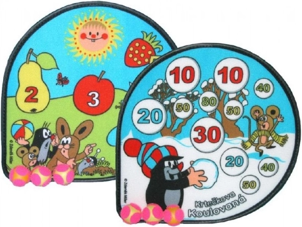 Terč KRTEČEK na suchý zip 30 × 30 cm