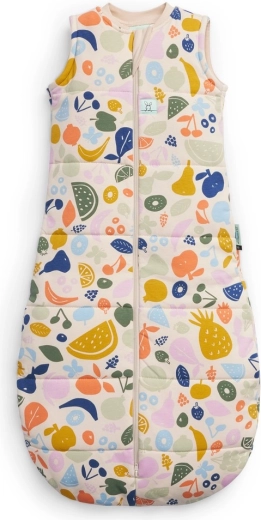 ErgoPouch spací vak z organické bavlny Jersey Fruit salad 2,5 tog (3–12 měsíců)