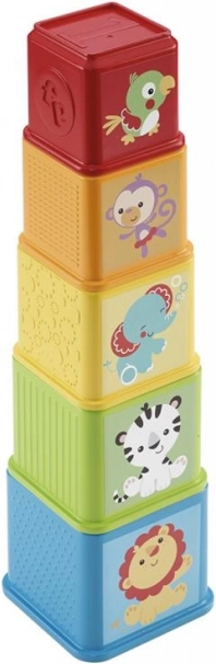Barevná skládací věž Fisher-Price