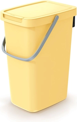 Odpadkový koš Systema Q Collect 12 l světle žlutý