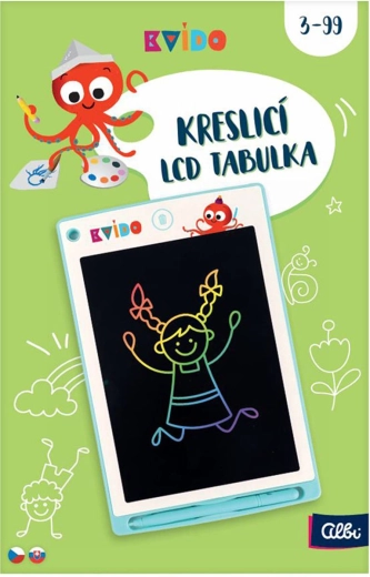 ALBI Kvído zelená LCD kreslicí tabulka