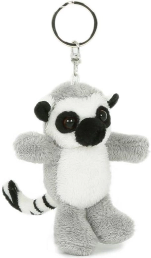 Plyšový přívěsek na klíče lemur kata 7 × 8 cm
