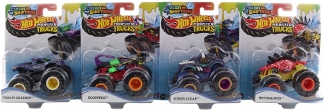 Hot Wheels Monster Trucks Color Shifters – měnící barvy