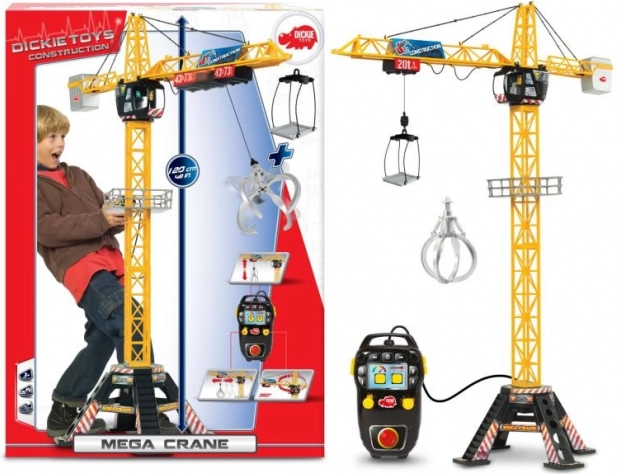 Dětský jeřáb Mega Crane 120 cm s drátovým dálkovým ovládáním