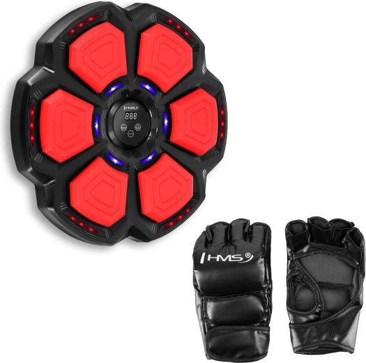 Elektronický boxerský terč HMS s LED, Bluetooth a rukavicemi