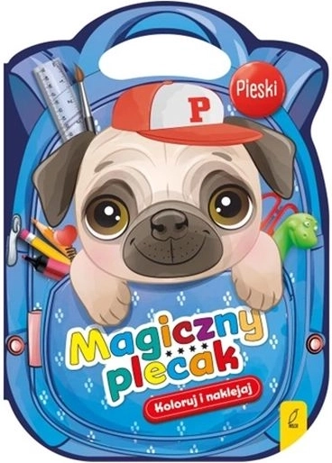 Pieski magický batůžek s omalovánkami a samolepkami