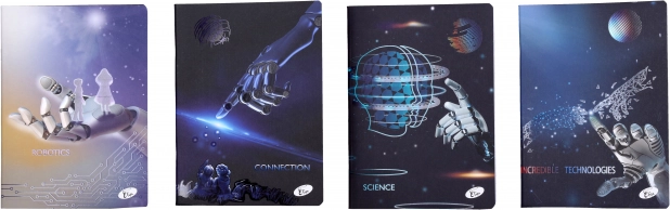 Sešit A5 linkovaný Roboti