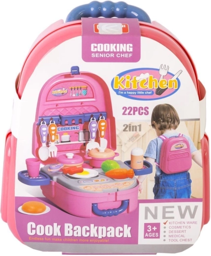 Mini dětská kuchyňka v batůžku