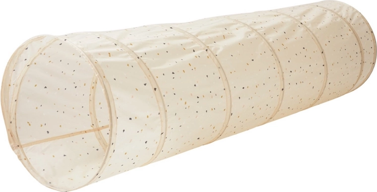 3 Sprouts dětský tunel recycled terrazzo beige - 1 kus