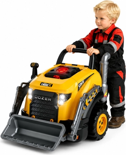 Stavební buldozer s velkou lžící