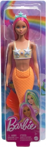 Panenka Barbie Mořská víla s oranžovým ocasem