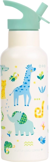 A Little Lovely Company nerezová láhev na pití 500 ml – džungle