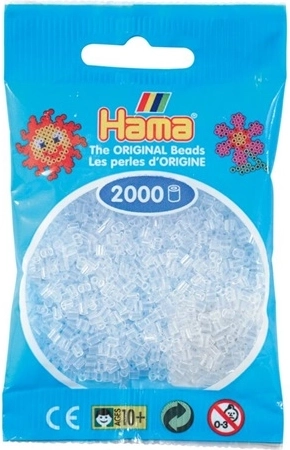 Hama mini zažehlovací korálky transparentní 2000 ks