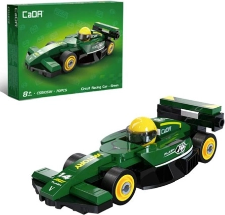 Cada stavebnice sportovní vůz circuit racing car zelený