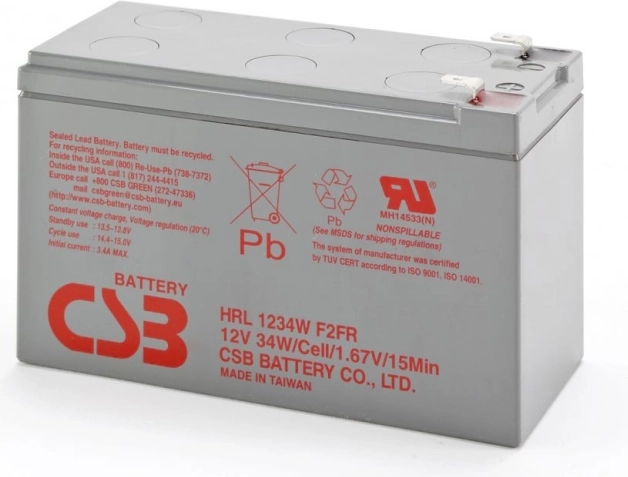 Akumulátor CSB HRL 12V 9Ah s dlouhou životností