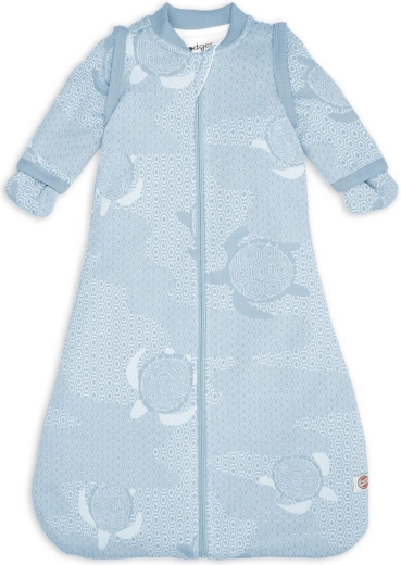 Lodger spací pytel s odnímatelnými rukávy matcha blue fogg 50/62