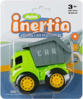 Mini stavební autíčko se setrvačníkem