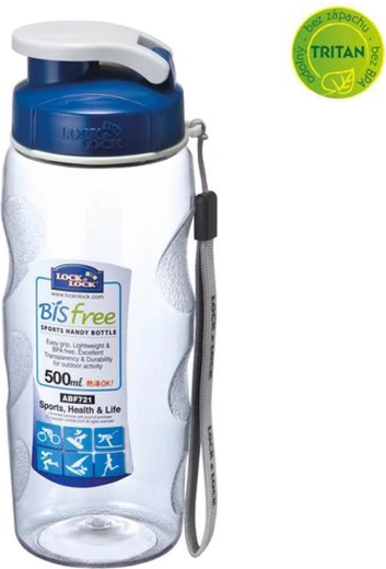 Plastová láhev na vodu Bisfree 500 ml modrá