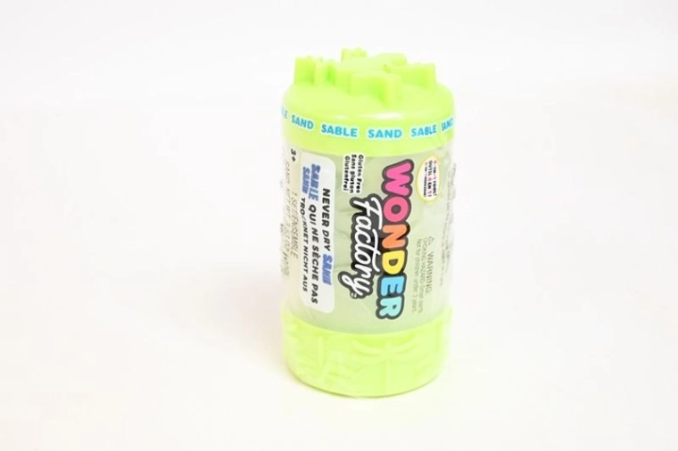 MGA Wonder Factory NeverDrySand zelený kinetický písek se válečkem 4v1